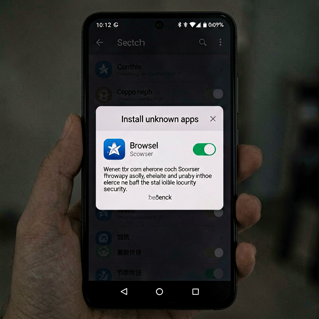Android unknown sources permission dialog